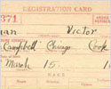 WWI Draft Registration Card
