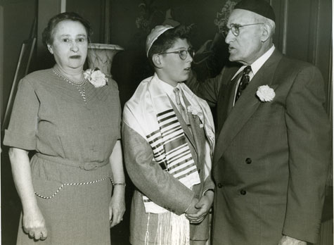 Grandson Leonard’s Bar Mitzvah, 1954