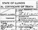 Hyman's Death Certificate